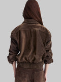 16Arlington Erco Suede Jacket Brown