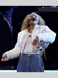 2025 AMA Janet Jackson Cropped White Jacket