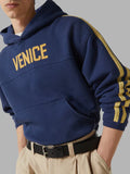 76 ERL Venice Cotton Jersey Hoodie Blue