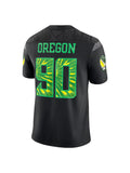 #90 Oregon Ducks Nike Grateful Ducks Jersey Black