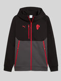 AC Milan PumaTECH Fleece Full-Zip Hoodie Black
