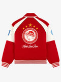 ALD Olympiacos F.C.Red Varsity Jacket