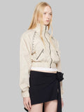 AREA Crystal Jacket Beige