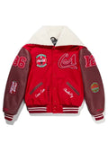 AWAKENY x Coca-Cola Fleece Varsity Jacket Red