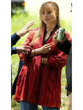 A Big Bold Beautiful Journey Margot Robbie Coat Red