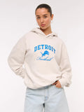 Abercrombie Detroit Lions Sunday Hoodie White