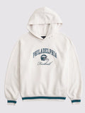 Abercrombie Eagles Sunday Hoodie White