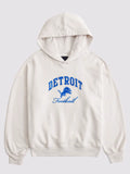 Abercrombie Lions Sunday Hoodie White