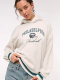 Abercrombie Philadelphia Eagles Sunday Hoodie White