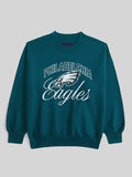 Abercrombie Philadelphia Eagles Vintage Sunday Crew Green