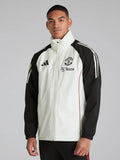 Adidas Manchester United Tiro 24 Rain Jacket White