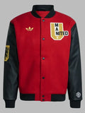 Adidas Manchester United Varsity Jacket Red and Black