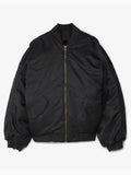 Adidas x Willy Chavarria Black Satin Bomber Jacket