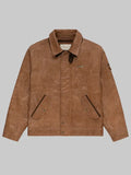 Aime Leon Dore Leather Aviator Jacket Brown