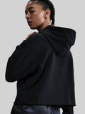 A'ja Wilson Cropped Basketball Hoodie Black