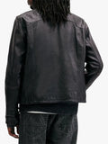 Allsaints Leather Erol Jacket Black