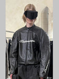 Automobili Lamborghini Balenciaga Leather Racing Jacket