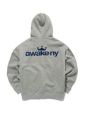 Awake NY Crown Hoodie Grey