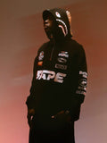 BAPE x F1 Shark Half Zip Hoodie Black