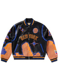 BBC X Jeff Hamilton Knicks Varsity Jacket Black