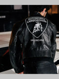 Balenciaga I Automobili Lamborghini Leather Jacket