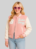 Barbie Pink Varsity Jacket