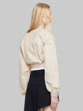 Beige Crystal Trim AREA Track Jacket