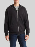 Bella Canvas Total Zip Black Hoodie
