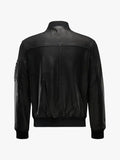 Belstaff Black Leather Blouson Marker Bomber Jacket