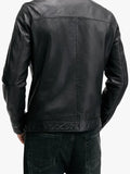 Black Leather Luck Jacket Allsaints
