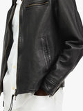 Black Leather Miller Jacket Mens