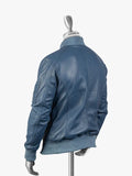 Blue Bomber Struan Leather Jacket