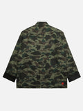 CLOT x BAPE Chinese Silk Green Padded Jacket