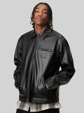 Carhartt Detroit Black Leather Jacket