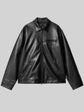 Carhartt Leather Jacket Black