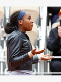 Coco Gauff Leather Black Jacket
