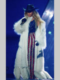 Cowboy Carter Tour Beyonce Eagle Fur Coat White