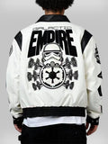 Culture Kings X Jeff Hamilton X Star Wars Galactic Empire Leather Jacket White