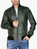 David Jacket Mens Bomber Green