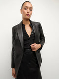 Dickey Veronica Beard Leather Blazer Black
