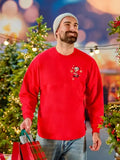 Disney Santa Mickey Mouse and Friends Merry Christmas Spirit Jersey Red