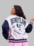 Disneyland Mickey Mouse Varsity Jacket Pink