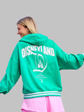 Disneyland Varsity Zip Up Hoodie Green