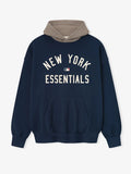 Fear Of God Essentials Yankees Sport Hoodie Blue