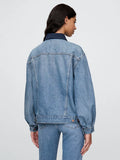 Gap Doen Oversized Blue Denim Jacket