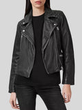 Ginny and Georgia S03 Georgia Miller Black Leather Biker Jacket