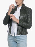 Vanessa Green Leather Jacket