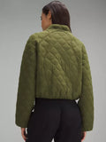 Green Quilted Bomber Lululemon Jacket