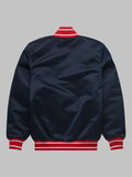 HOMAGE X Starter Guardians Heavyweight Blue Satin Varsity Jacket