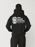 Hours The World is Yours Black Hoodie